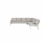 Qopps Okios hoek loungeset 2 + 3 latte light.