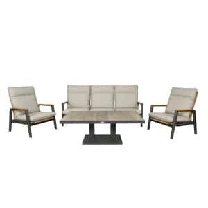 Qopps Yvori loungeset met Camos up down tuintafel