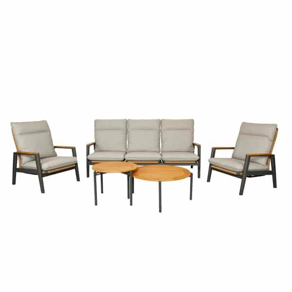 Qopps Yvori loungeset met chiva koffietafeltjes