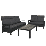 Qopps loungeset 3 zits bank en 2 zits bank met koffietafel Devis