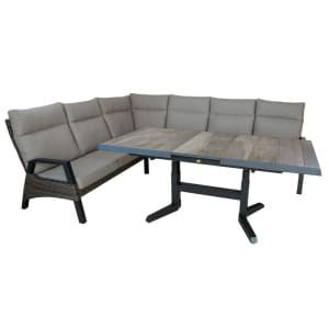 Rollinsville dining hoekset midnight grey Oosterik Home - Oosterik home