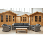 SenS-Line Wicker Loungeset DaVinci 4-delig - Showmodel Hoofddorp & Wommelgem- - Wicker- Sens-Line
