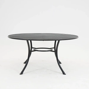 Tafel basic strekmetaal rond d150 antraciet