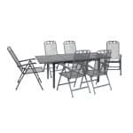 Greemotion Tuinset Toulouse (Uitschuifbare tafel + 6 klapstoelen, 140-200 x 74 x 90 cm)