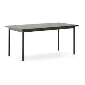 Kave Home Outdoor Eettafel 'Maurina' Cement en staal, 182 x 91cm, kleur Groen