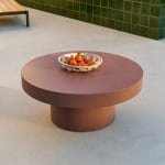 Kave Home Ronde Salontafel 'Aiguablava' Beton, 66cm, kleur Terracotta
