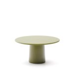Kave Home Ronde Salontafel 'Albanella' Cement, 85cm, kleur Groen
