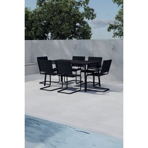 Nohr Outdoor Diningset Shayvonne - Zwart