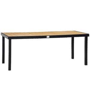 Outsunny tuintafel, modern design, geschikt voor 8 personen, weerbestendig, eenvoudig te onderhouden, 190 x 90 x 74 cm, grijs | Aosom.nl