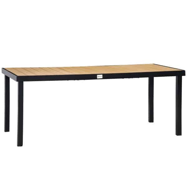 Outsunny tuintafel, modern design, geschikt voor 8 personen, weerbestendig, eenvoudig te onderhouden, 190 x 90 x 74 cm, grijs | Aosom.nl
