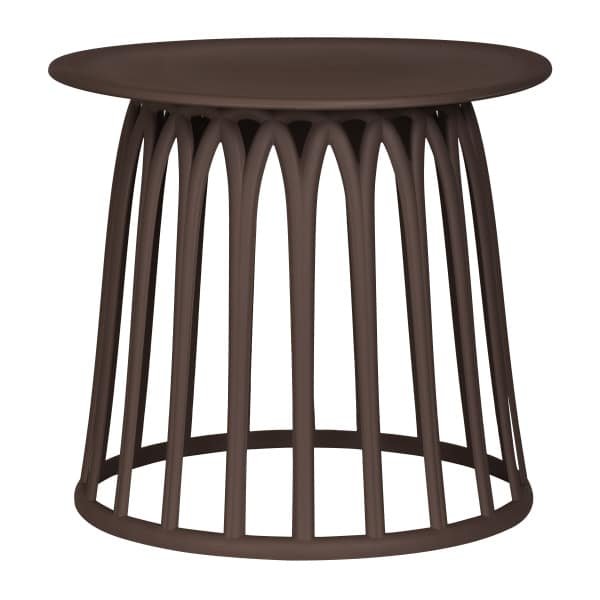 WOOOD Outdoor Bijzettafel 'Boy' 50cm, kleur Paars/Bruin