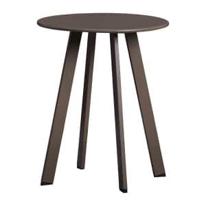 WOOOD Outdoor Bijzettafel 'Fer' 40cm, kleur Donkerbruin