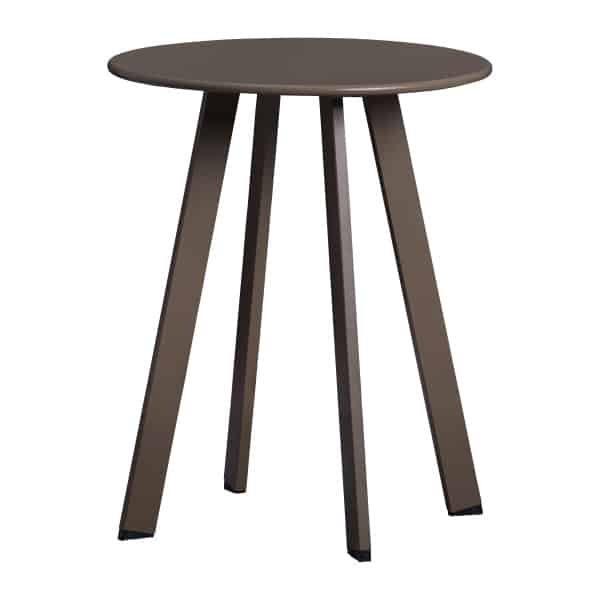 WOOOD Outdoor Bijzettafel 'Fer' 40cm, kleur Donkerbruin