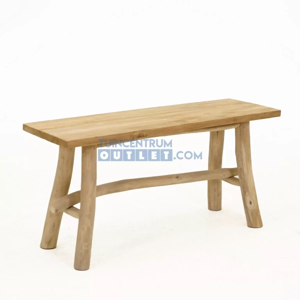 Bank teak 98x38h40cm naturel