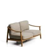 Kave Home 2-zits Tuinbank Elunda Teakhout - Beige