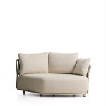 Kave Home Loungebank Osani Ronde module - Ecru/Taupe