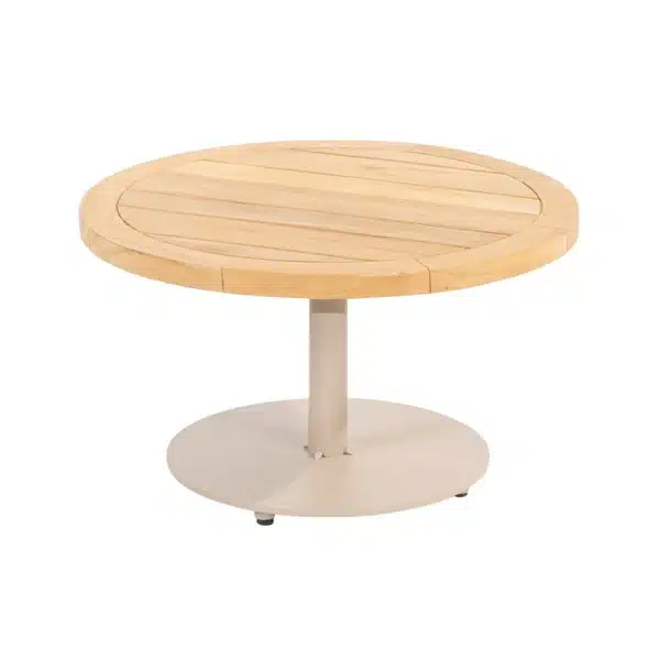 4 Seasons Outdoor | Volta Koffietafel Teak Ø60 cm x 35(h) cm | Latte