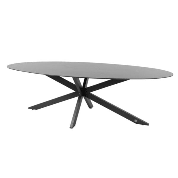 4SO Privada Tafelframe Antracite Met Privada Tafelblad HPL Slate Antracite 240 x 107 cm - 4so