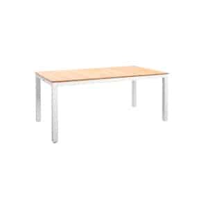 Arashi dining table 169x90 cm aluminium salix/teak Yoi - Yoi