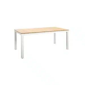 Arashi dining table 169x90 cm aluminium salix/teak Yoi - Yoi
