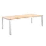 Arashi tuintafel aluminium 220x100cm white/teak Yoi - Yoi