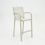 Barstoel Quenza stapelbaar creme heat