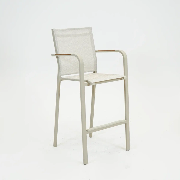 Barstoel Quenza stapelbaar creme heat