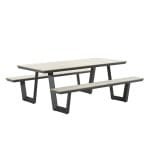Bell picknick set 200x90xH75 carbon black/light teak polyw Garden Impressions - Garden impressions