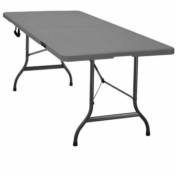 Buffettafel Zwart Kunststof 183x76cm Opvouwbaar