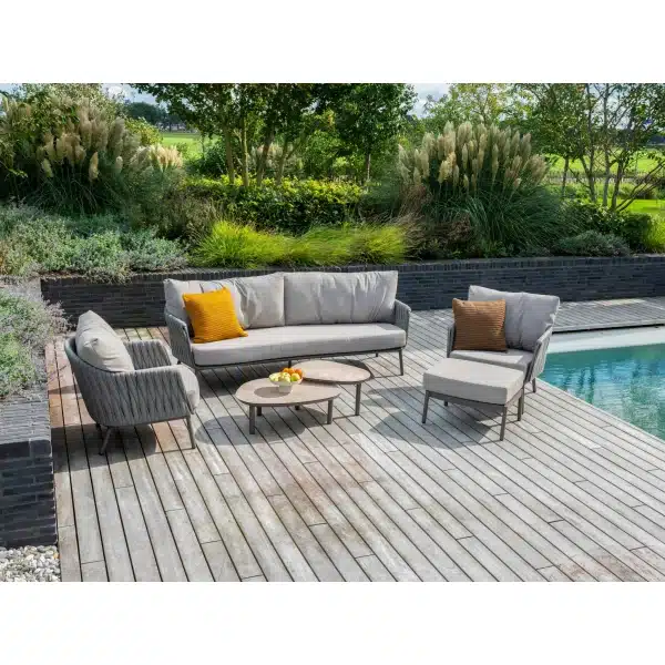 Cannes loungeset groot met Monroe koffietafels