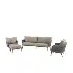 Cannes loungeset met voetenbankje