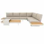 Capetown hoek loungeset 4 delig latte