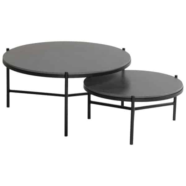Carson koffietafel zwart dia. 62 H 30 cm Hartman - Hartman