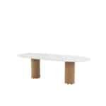 Colorado dining tafel amber ovaal keramiek travertin 240x105 cm 4SO - 4so