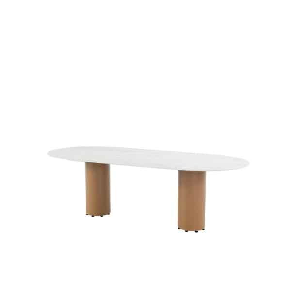 Colorado dining tafel amber ovaal keramiek travertin 240x105 cm 4SO - 4so