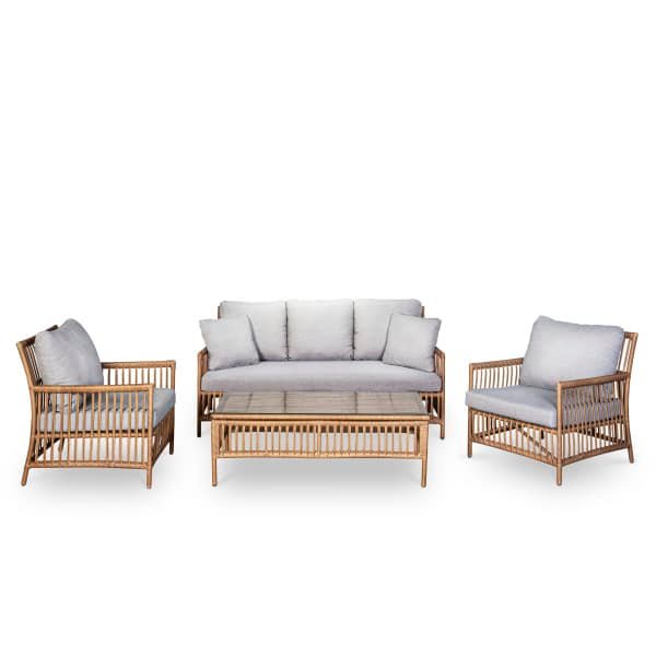 Devonport loungeset Bamboo look