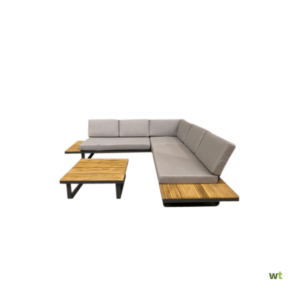 Dilos loungeset antraciet hoekset L253 x B253 cm Eurofleur Aanbieding - Eurofleur aanbieding