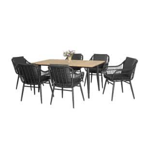 Diningset Gatteo Borghi Black Oosterik Home - Oosterik home