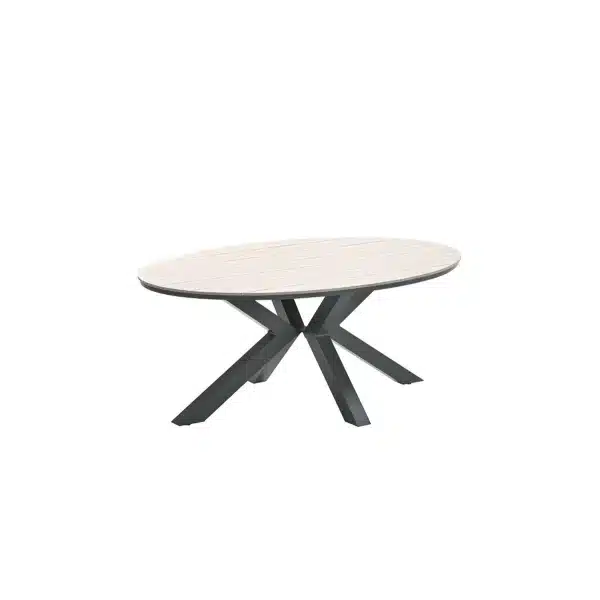 Edison tafel 180x115xH75 cm black/light teak
