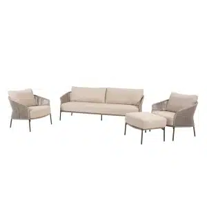 Florence loungeset 4-delig terre