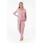 Gaubert dames huispak Fleece - Loungeset - Vrouwen warm pyjama pak - loungewear dames