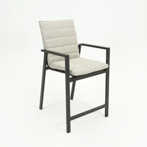 Genua Barstoel met kussen antraciet