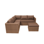 Gibson loungeset natural kobo grijs hoekset Eurofleur - Eurofleur aanbieding