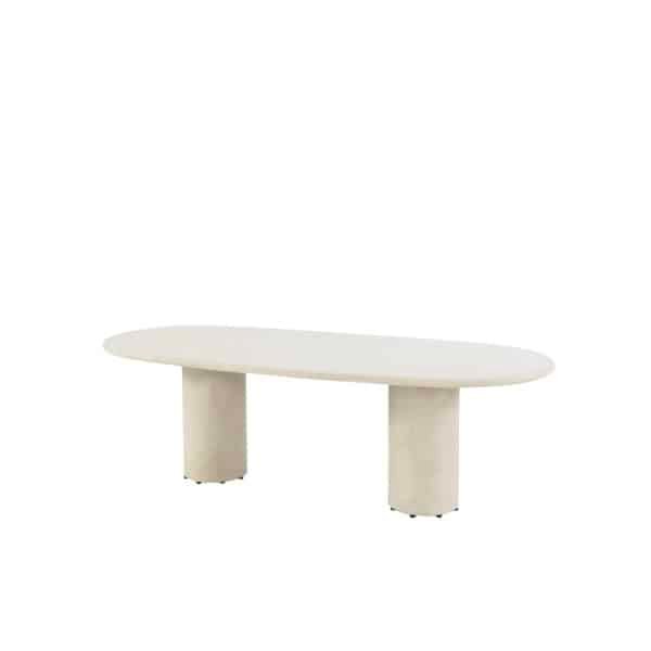 Hampton dining tafel zand ovaal mortex 240x105 cm 4SO - 4so