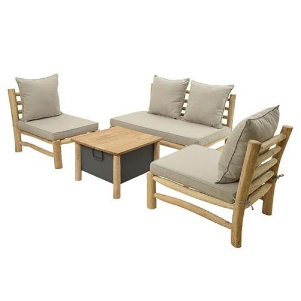 Havana loungeset teak tuinmeubel Buitengewoon de Boet - Buitengewoon de boet