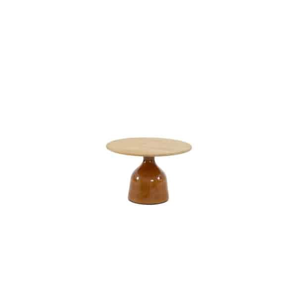 June coffee tafel caramel keramiek rond teak dia. 60 cm 4SO - 4so