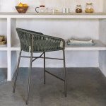 Kave Home Barkruk 'Yanet' kleur Donkergroen (zithoogte 65cm)