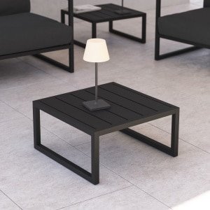 Kave Home Outdoor Bijzettafel 'Comova' 60 x 60cm, kleur Donkergrijs