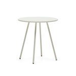 Kave Home Outdoor Bistrotafel 'Montjoi' 70cm, kleur Wit