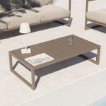 Kave Home Outdoor Salontafel 'Comova' 114 x 60cm, kleur Donkergroen